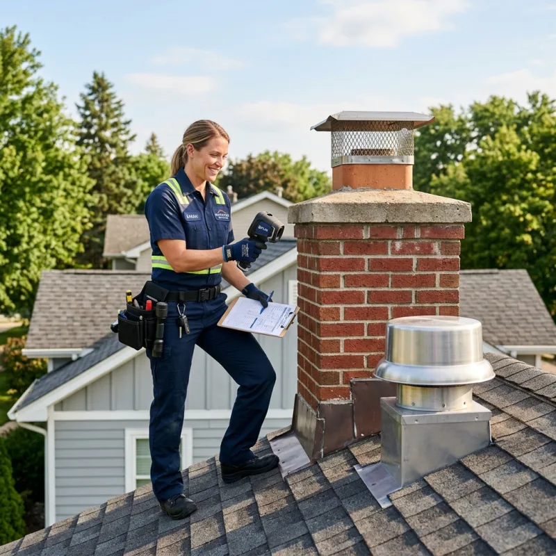 Technician inspecting a Grovedale roof cavity and ductwork for a dead bird